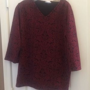 FINAL MARKDOWN LADIES brocade look bonworth top medium